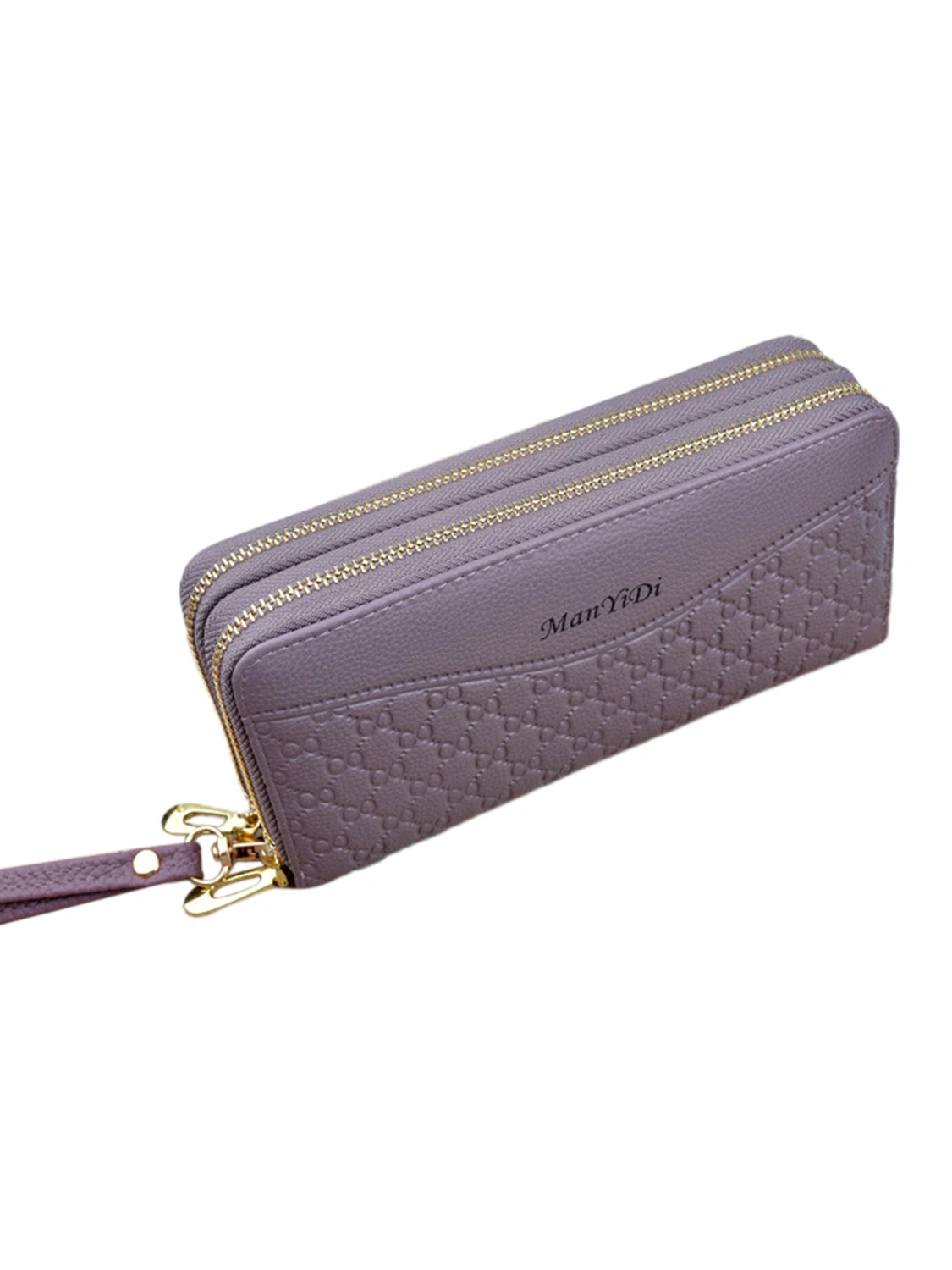 Women's Wallet, Texture Long Zip Around Ladies Purse Organizer