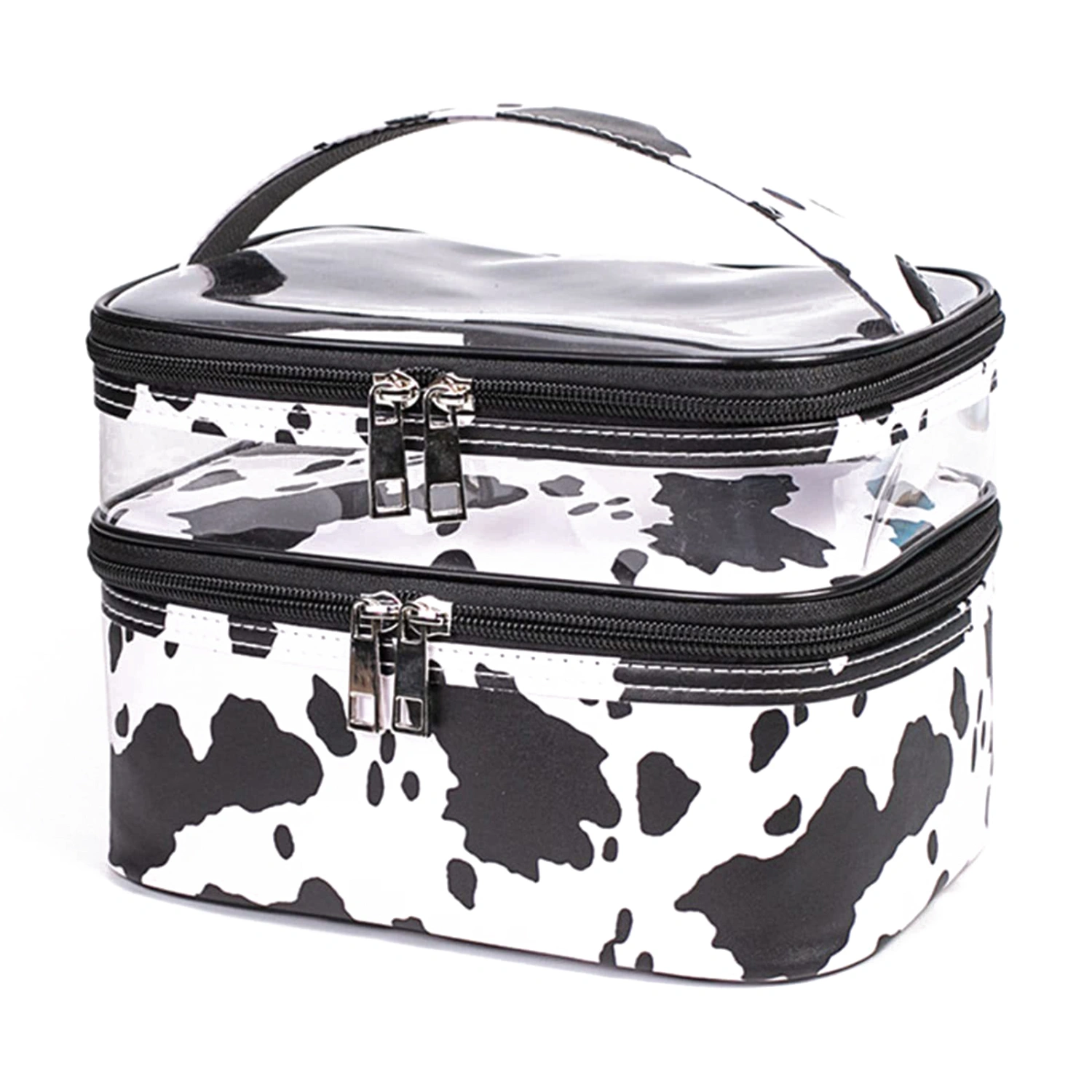 Cosmetic Storage Bag, Double Layer Transparent Make-Up Storage Bag