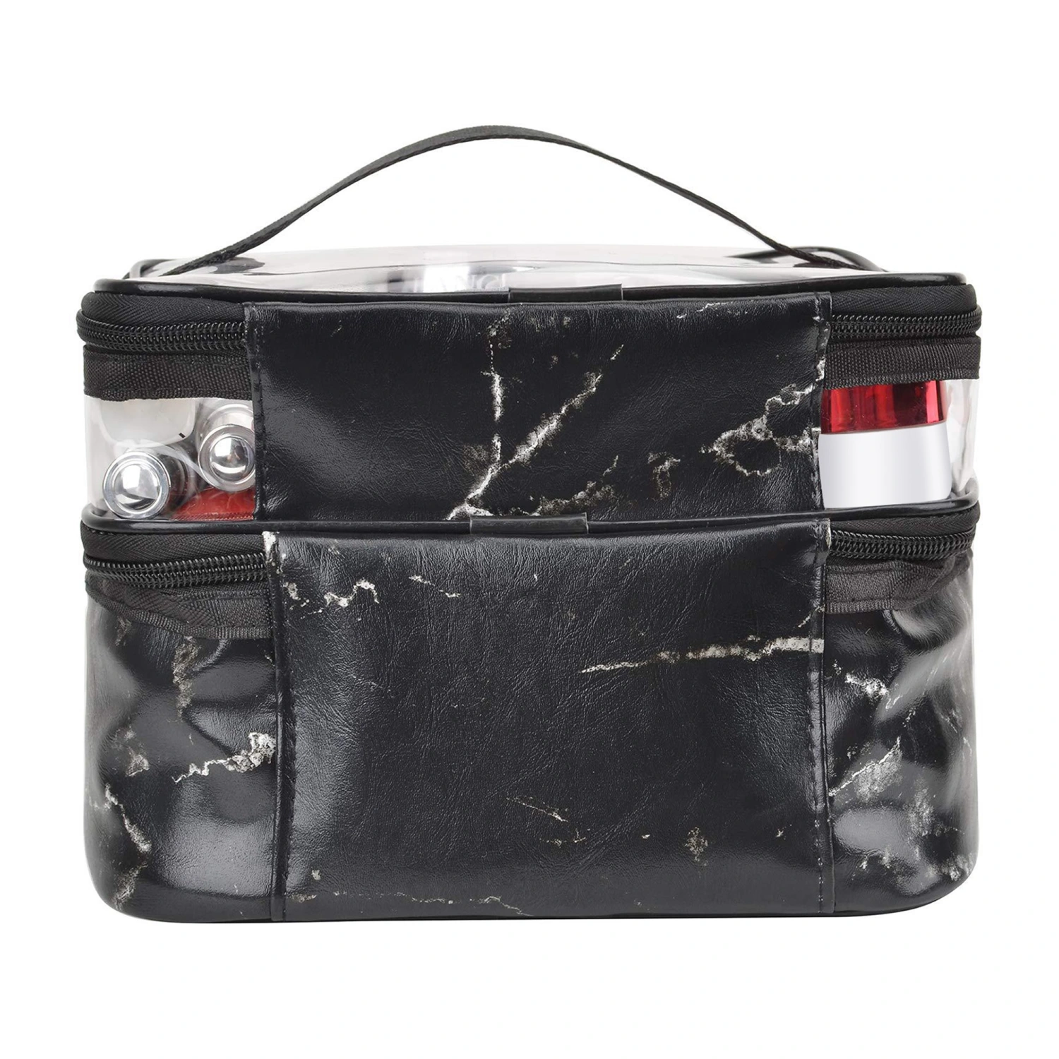 Cosmetic Storage Bag, Double Layer Transparent Make-Up Storage Bag