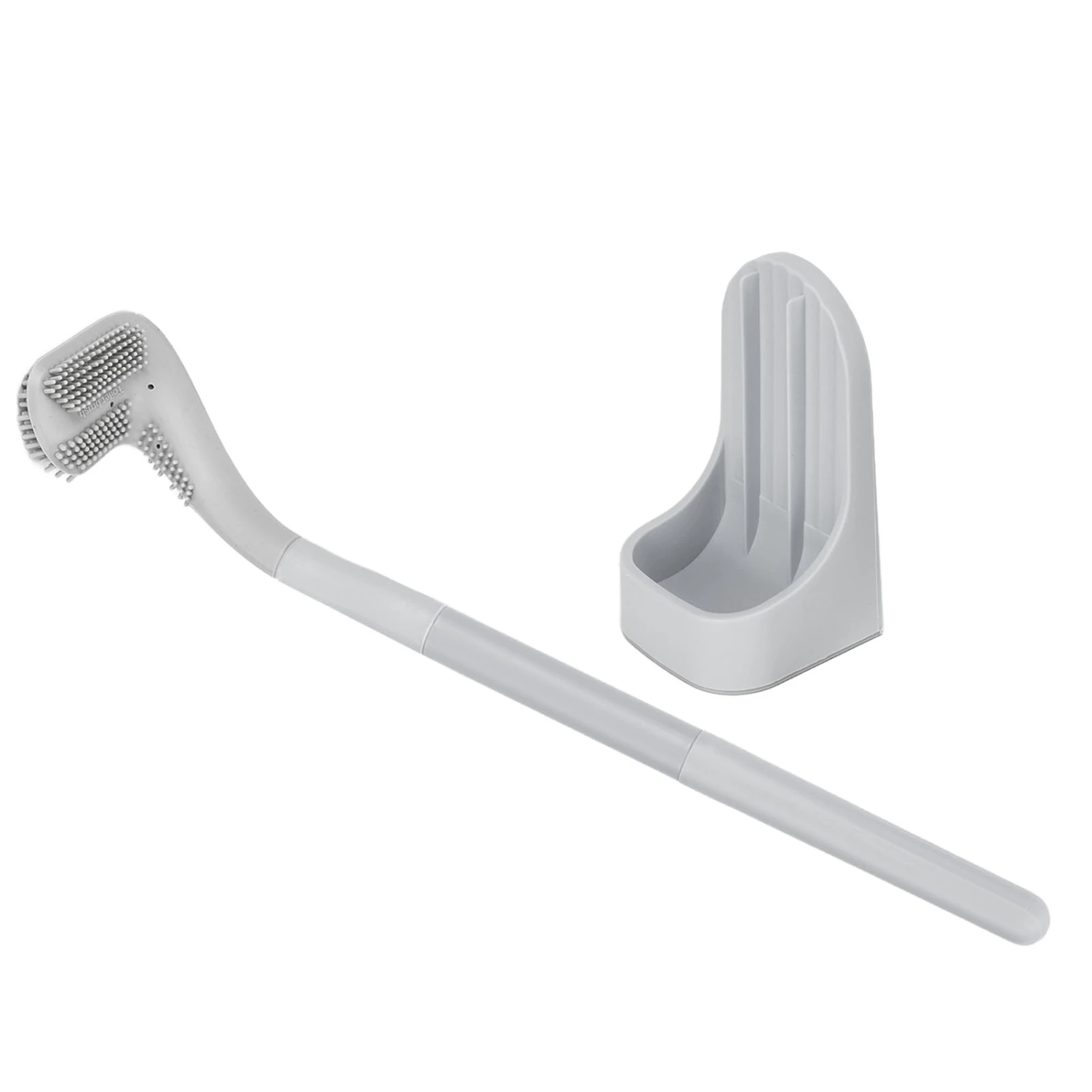Golf Toilet Brush with Detachable Long Handle No Dead Corner Cleaning Brush for Bathroom HotelGrey