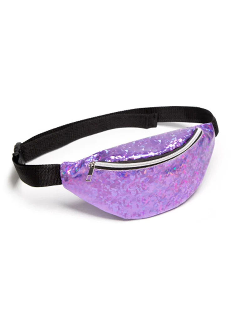 Women's Waist Bag, Print Multipurpose All-match Zipper Chest Bag