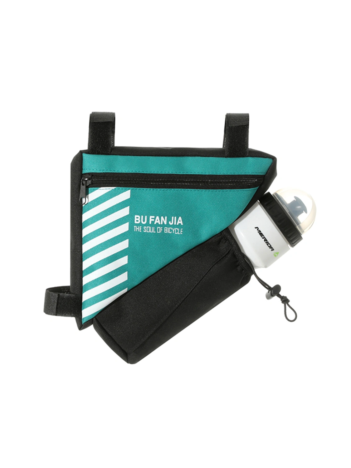 Outdoor Portable Triangle Bicycle Storage Bag with Bottle Pocket