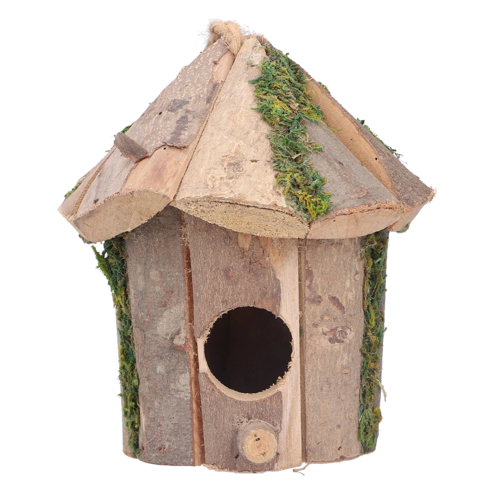 Innovative Bird House Wooden Hanging Small Exquisite Birdhouse for Outdoor Gardening Yard