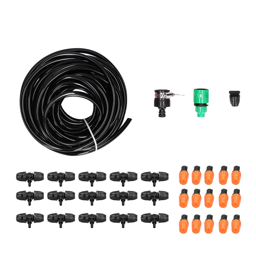 Automatic Watering System Atomizing Mist Sprinkler Nozzles 8/11 Hose Set for Garden Lawn Patio