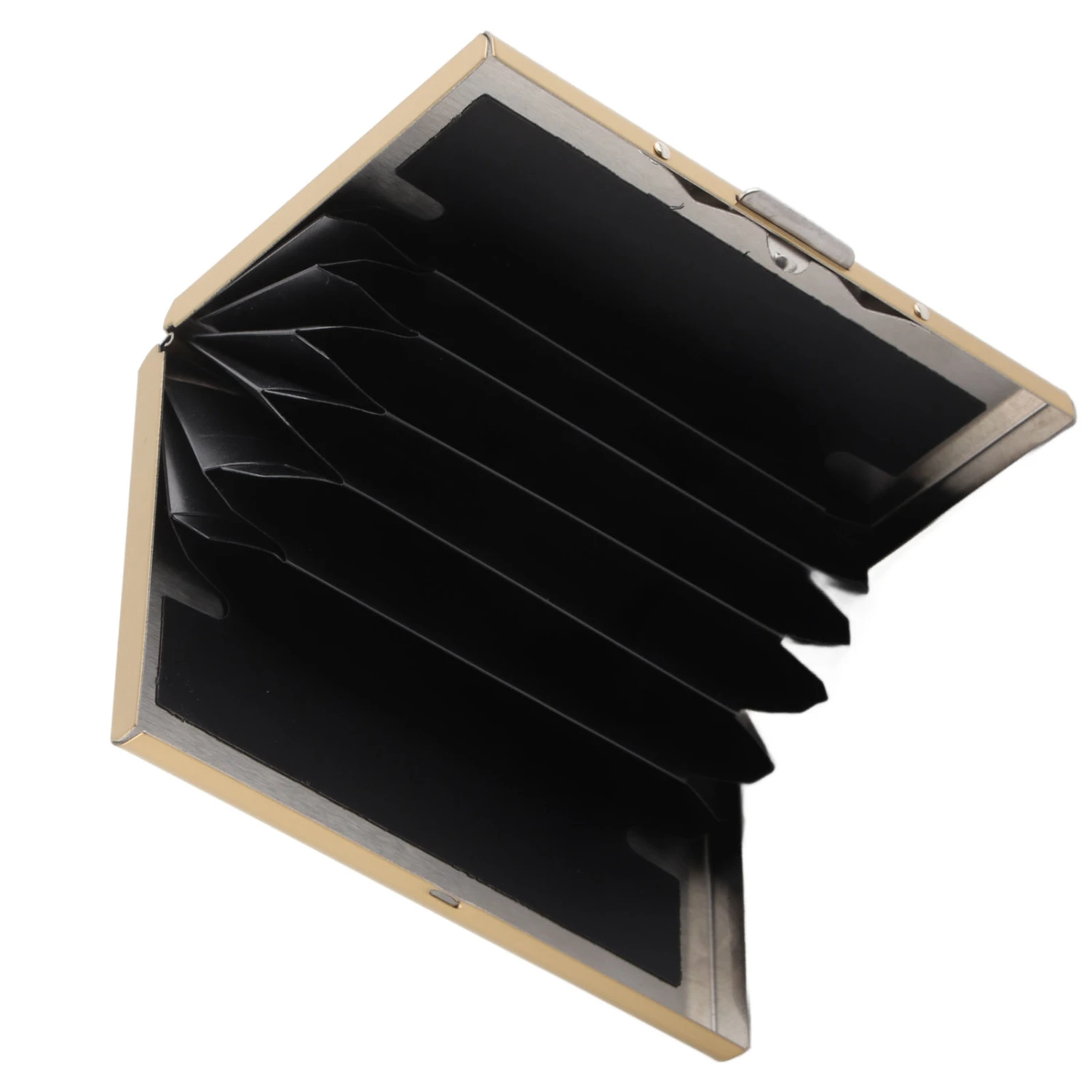 Credit Card Holder Protector Stainless Steel Credit Card Wallet Business Card Case for Men and WomenGold