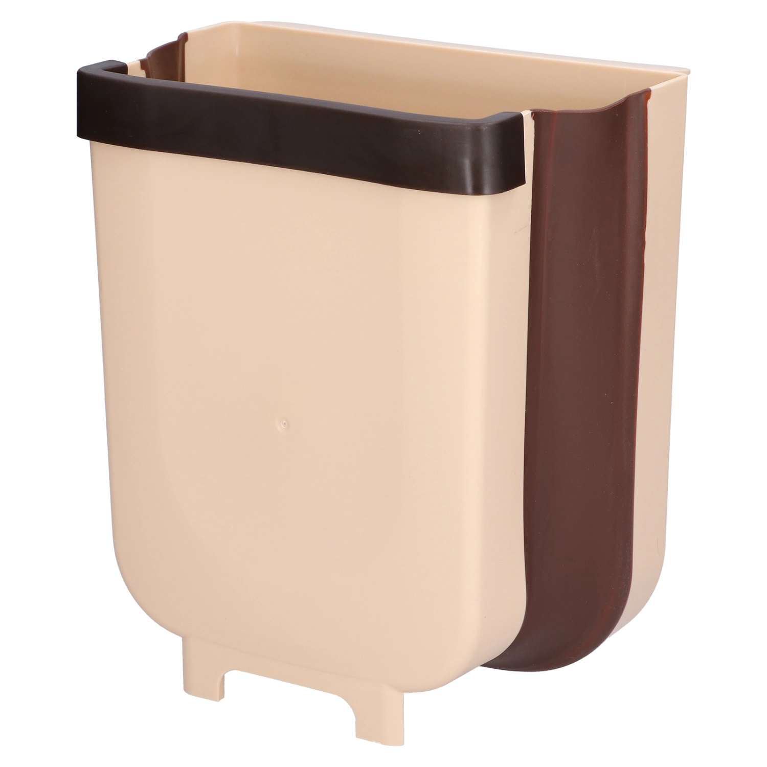 Hanging Trash Can Foldable Waterproof Multifunctional Countertop Trash Can for Home Kitchen BathroomCoffee
