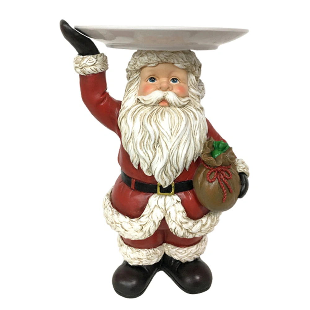 Christmas Santa Claus Statue Sculpture Resin Santa Claus Doll Ornament New Year Christmas Home Decor