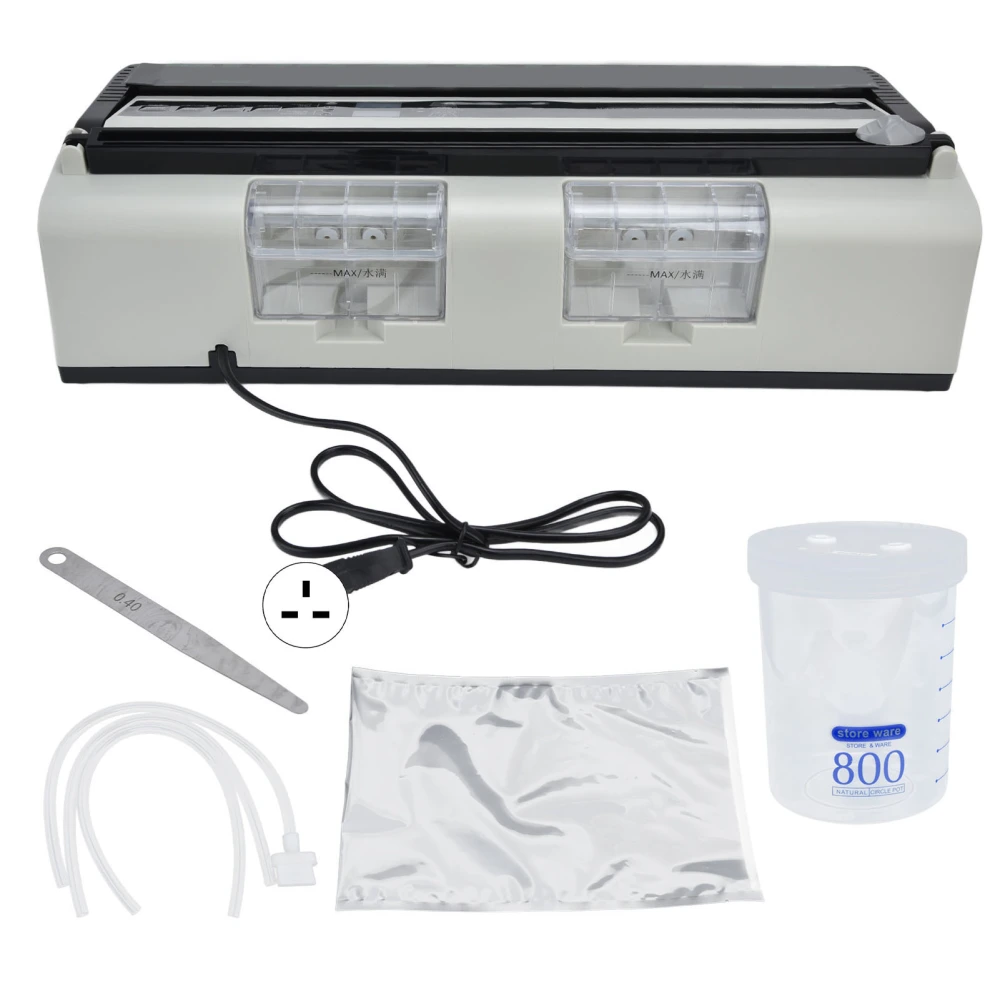 800ml Vacuum Sealing Machine 8mm Widen Food Vacuum Sealer 250W for Home Kitchen RestaurantUK Plug 220V