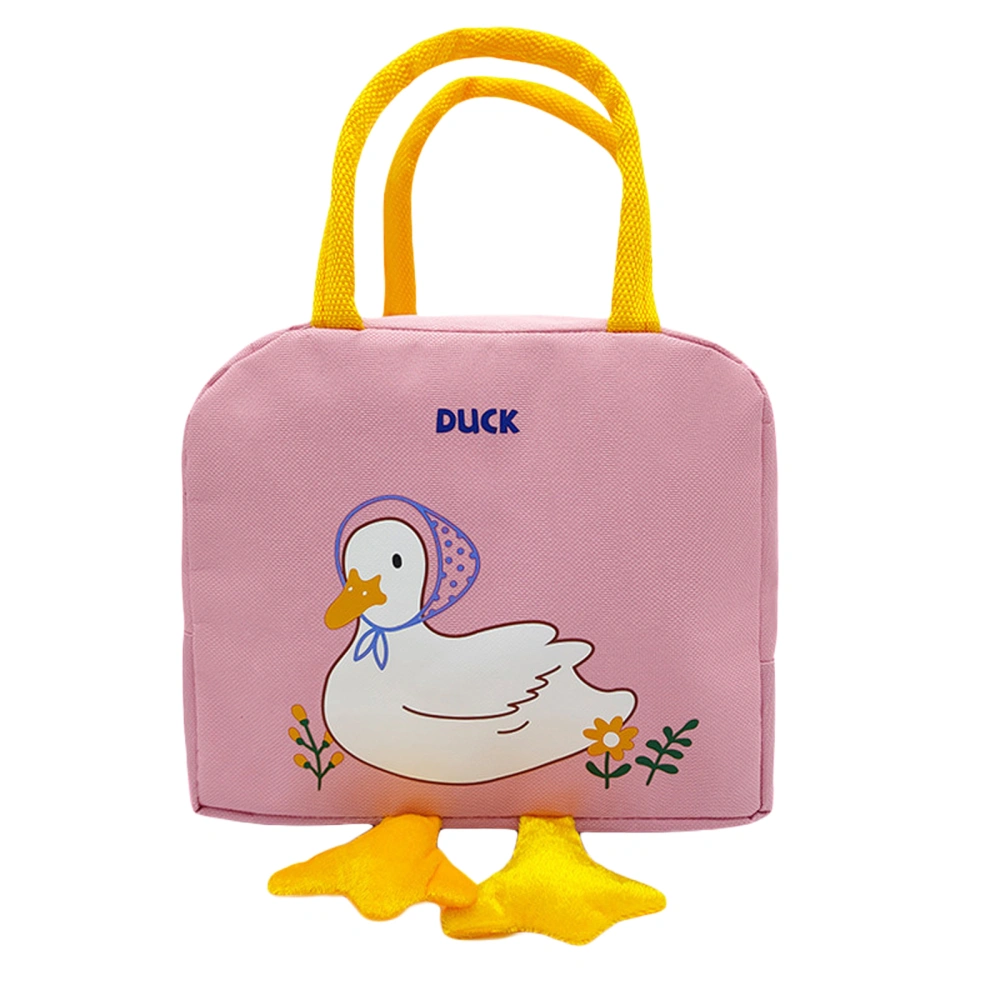 Kid Adult Lunch Bag Cartoon Duck Thermal Food Picnic Organizer