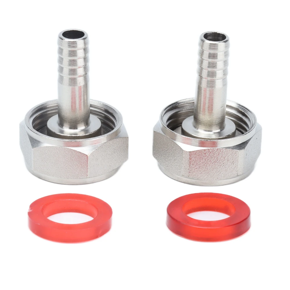 2PCS American Type Keg Coupler Stainless Steel Beer Barrel Connector for 5/16in ID Beer Hose