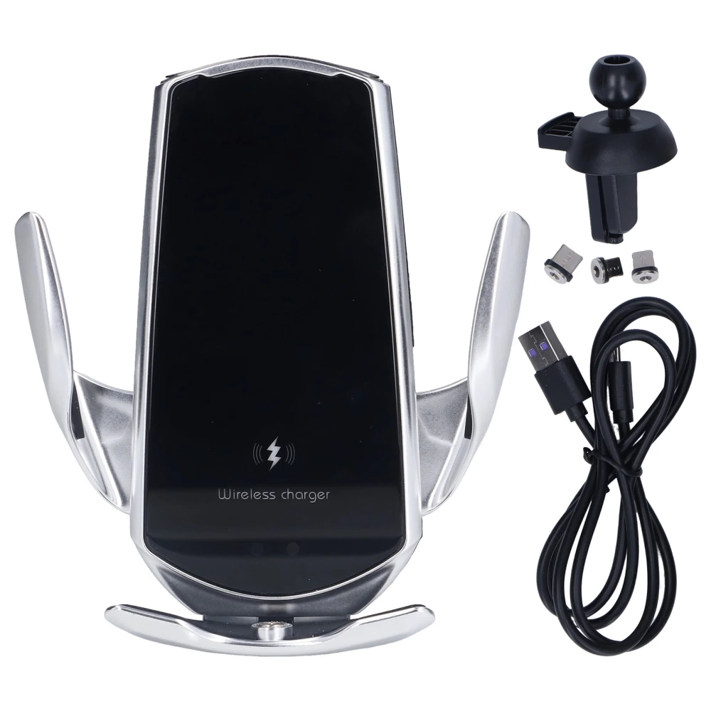 Car Wireless Charger USB Powered Car Phone Mount Bracket Smart Infrared Sensor Charger for Auto