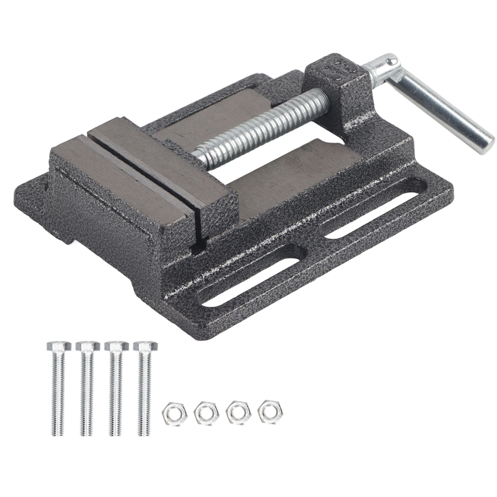 Flat Drill Press Vise American Style Accurate Mini Bench Vise for Home Mechanical Maintenance