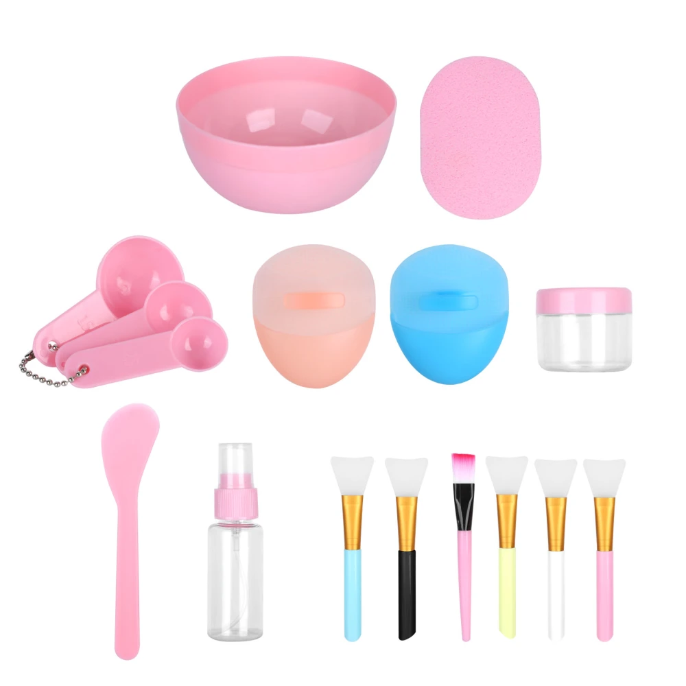 Face Mask Tool Kit Facial Treatment Set Mask Mixing Bowl Spatula Spray Bottle Face Brush