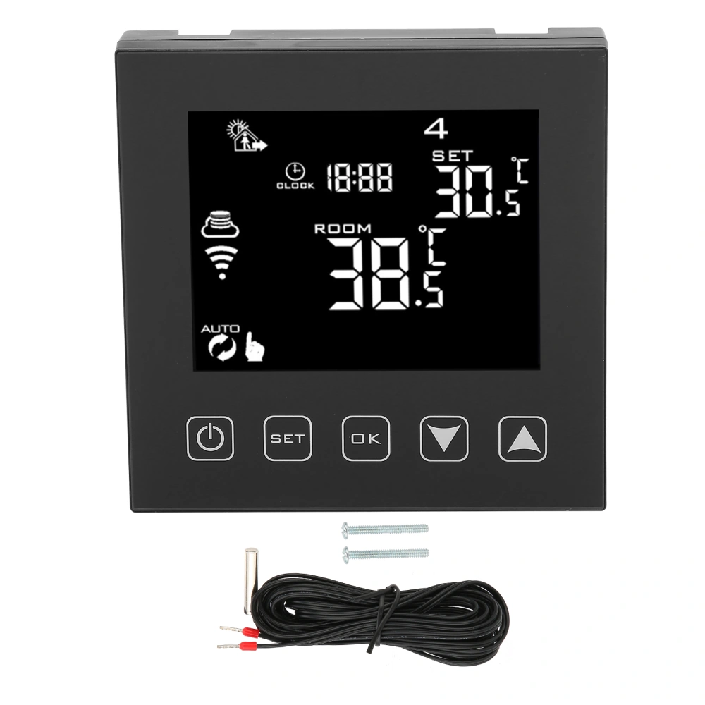 16A Smart Temperature Controller WiFi Remote Floor Heating Thermostat for Home AC90‑240V