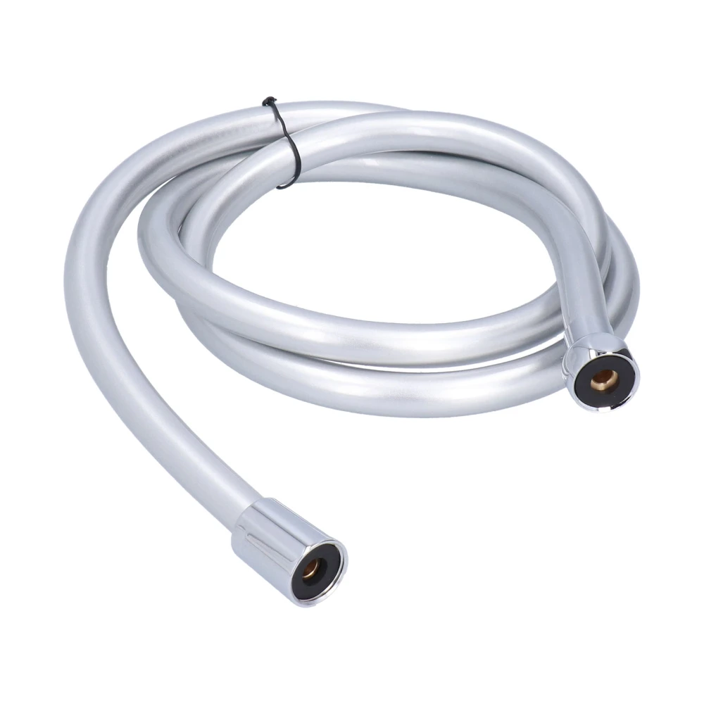 PVC Shower Hose 1.5m Shower Head Hose Water Heater Hose Smooth Explosion Proof Silver for Bathroom