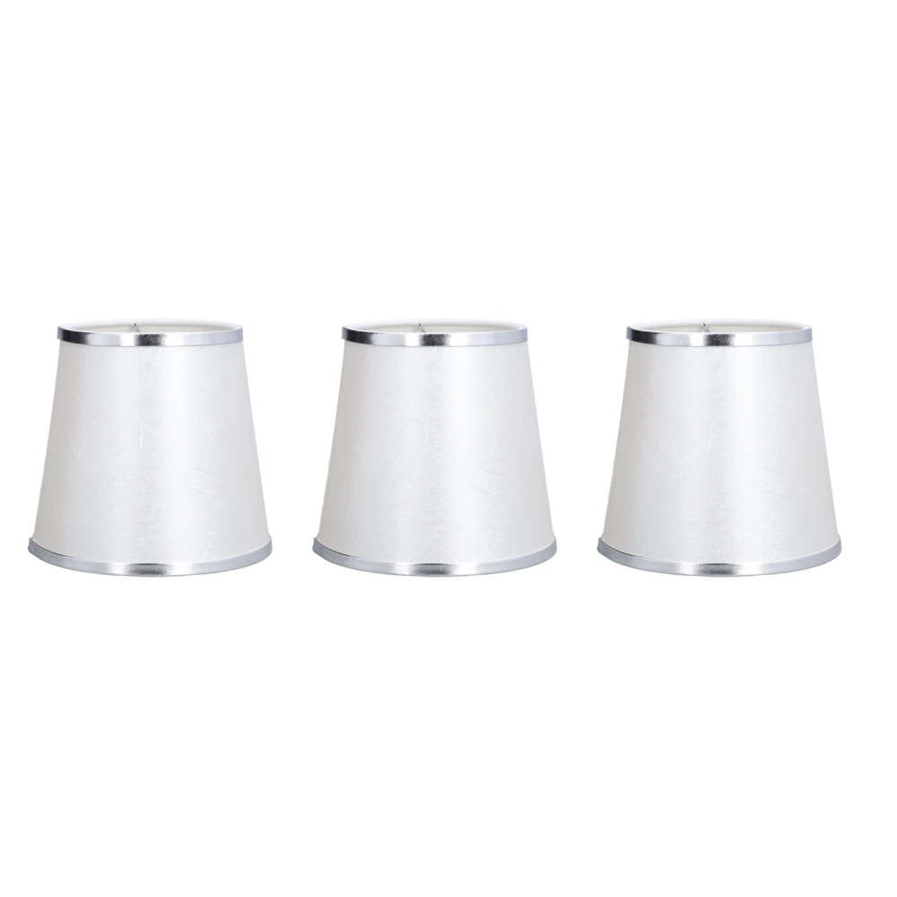 3pcs Small Table Lamp Shades Clip On Chandelier Lamp Shades Protector for Home Bedroom Decoration