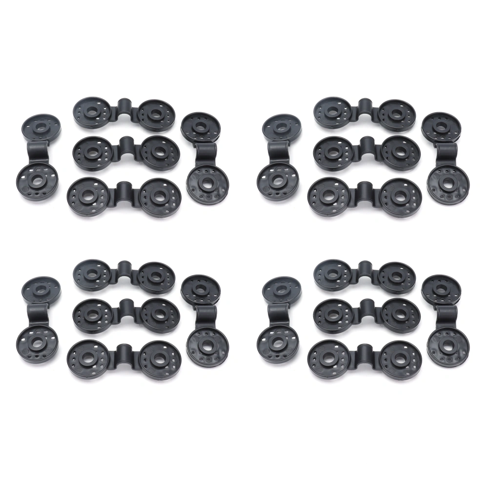 20Pcs Shading Net Clips Black Sunshade Cloth Fasteners Greenhouse Clamps Tools Accessories