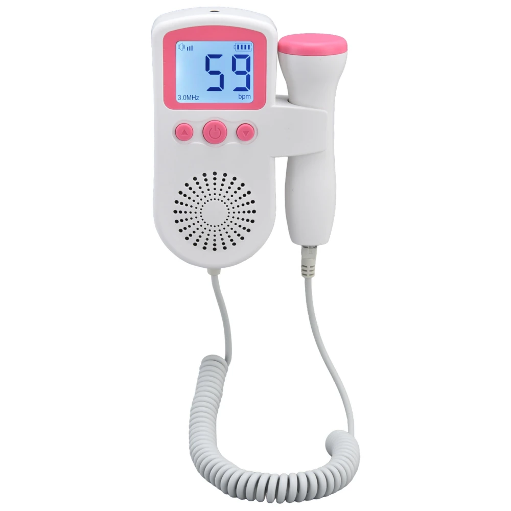 Fetal Heartbeat Monitor Portable Fetal Doppler Pregnant Women Heart Rate Detector for Household