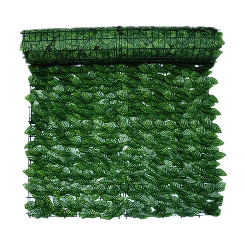 1 Roll Artificial Hedge Plant Fence Green Leaf Wall Decoration for Garden Wedding