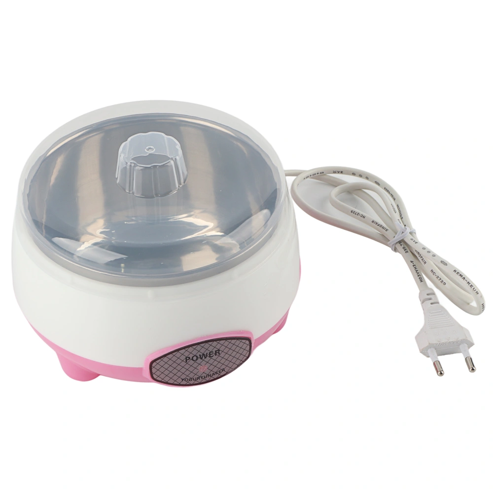 15W 1L Mini Yogurt Maker 360° Heating Automatic Yogurt Making Machine for Home EU Plug 220V Pink