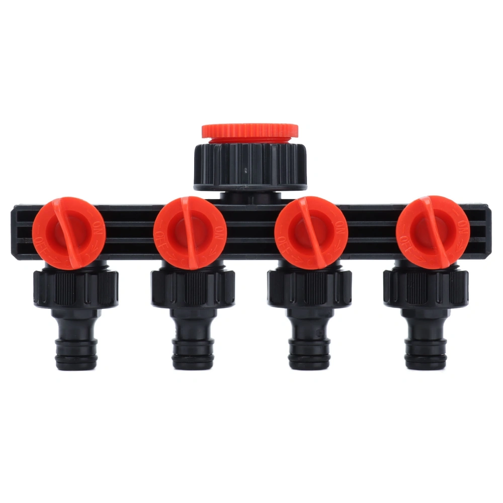 4 Way Tap Hose Connector Garden Hose Splitter Leakproof for Horticultural Agricultural Irrigation