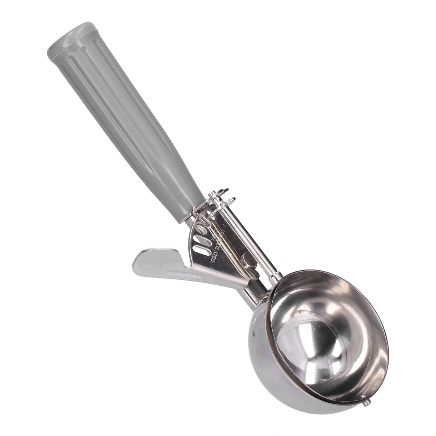 Ice Cream Scoop Digger Multifunctional Stainless Steel Ice Cream Spoon Kitchen Supplies7cm Diameter Grey Handle