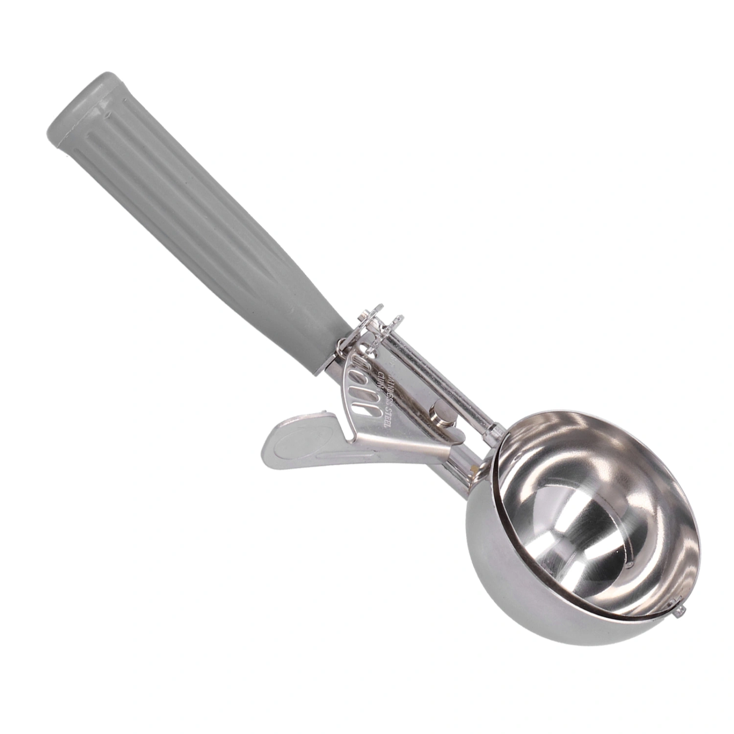 Ice Cream Scoop Digger Multifunctional Stainless Steel Ice Cream Spoon Kitchen Supplies7cm Diameter Grey Handle