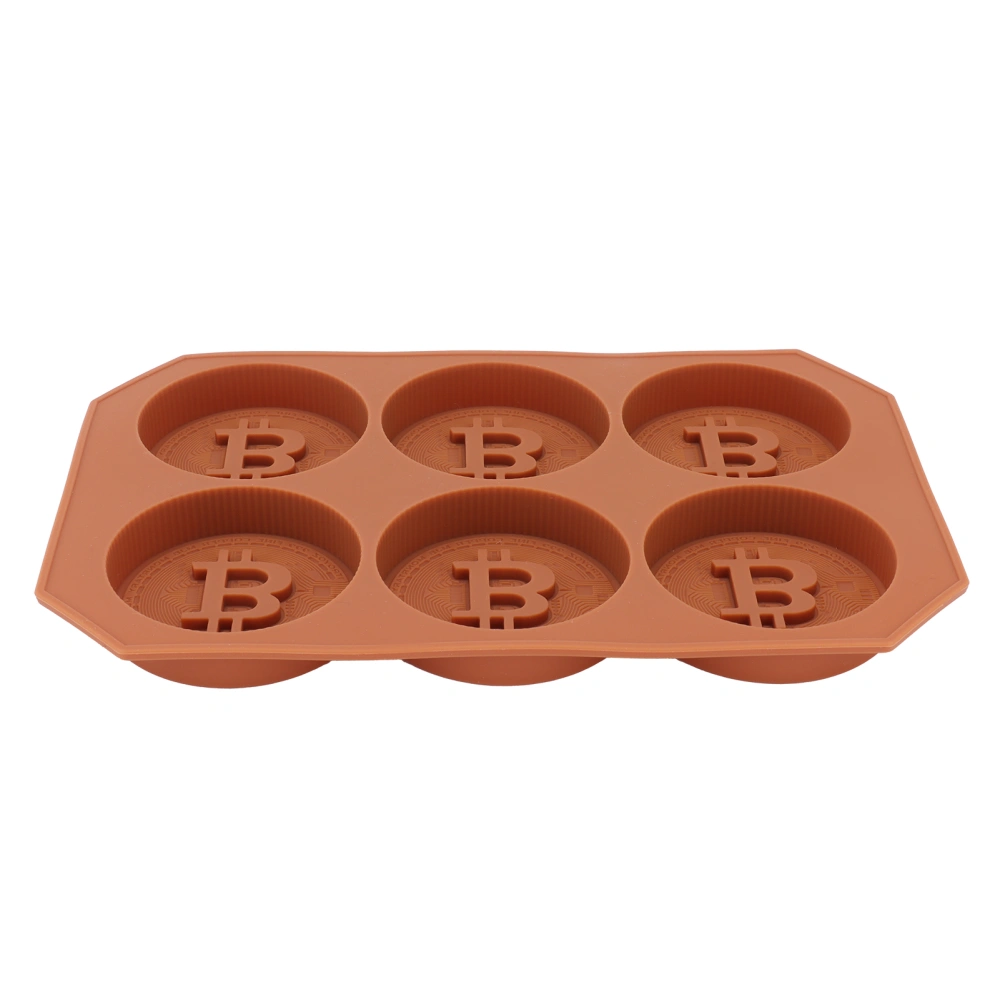 Cake Mould DIY Bitcoin Virtual Coin Silicone Chocolate Baking Cake Mold for Making Cake Ice Cubes Chocolate