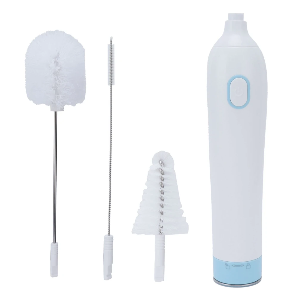 Electric Bottle Brush Dense Hair Noise Reduction Motor Portable Bottle Cleaner Cleaning Tool for Baby Bottle Pacifier Straw