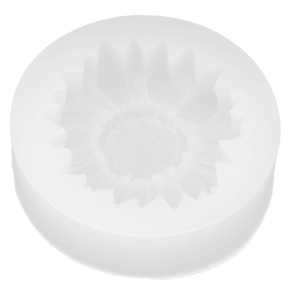 Sunflower Cake Fondant Molds Flower Fondant Cake Baking Molds for Baby Shower Cake Cupcake WhiteWithout Holes