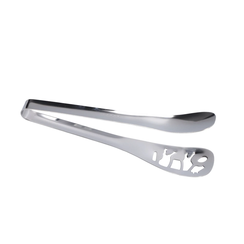 Food Tong Multifunctional Stainless Steel Bread Steak Salad Clamp for Household Kitchen