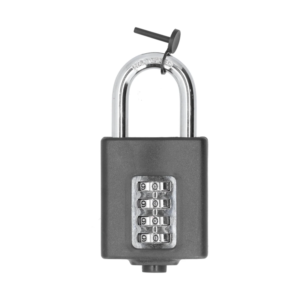 Anti Theft Padlock Heavy Duty and Waterproof 4 Digit Code Combination Lock for School Gym Sports Cabinet BoxBlack