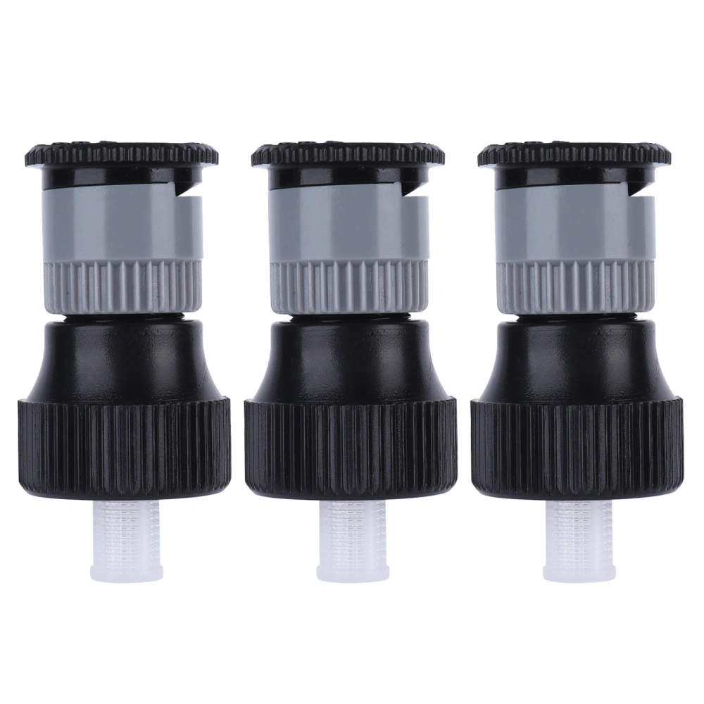 3pcs 360° Rotating Buried Spray Nozzle G1/2 Female Thread Adjustable Watering Sprinkler for Lawn Yard Garden Planter