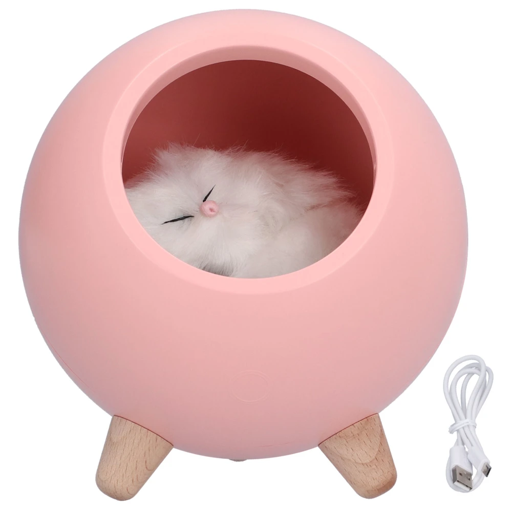 Cute Cat Touch Led Night Light Portable Rechargeable Cat House LED Night Light for Bedroom