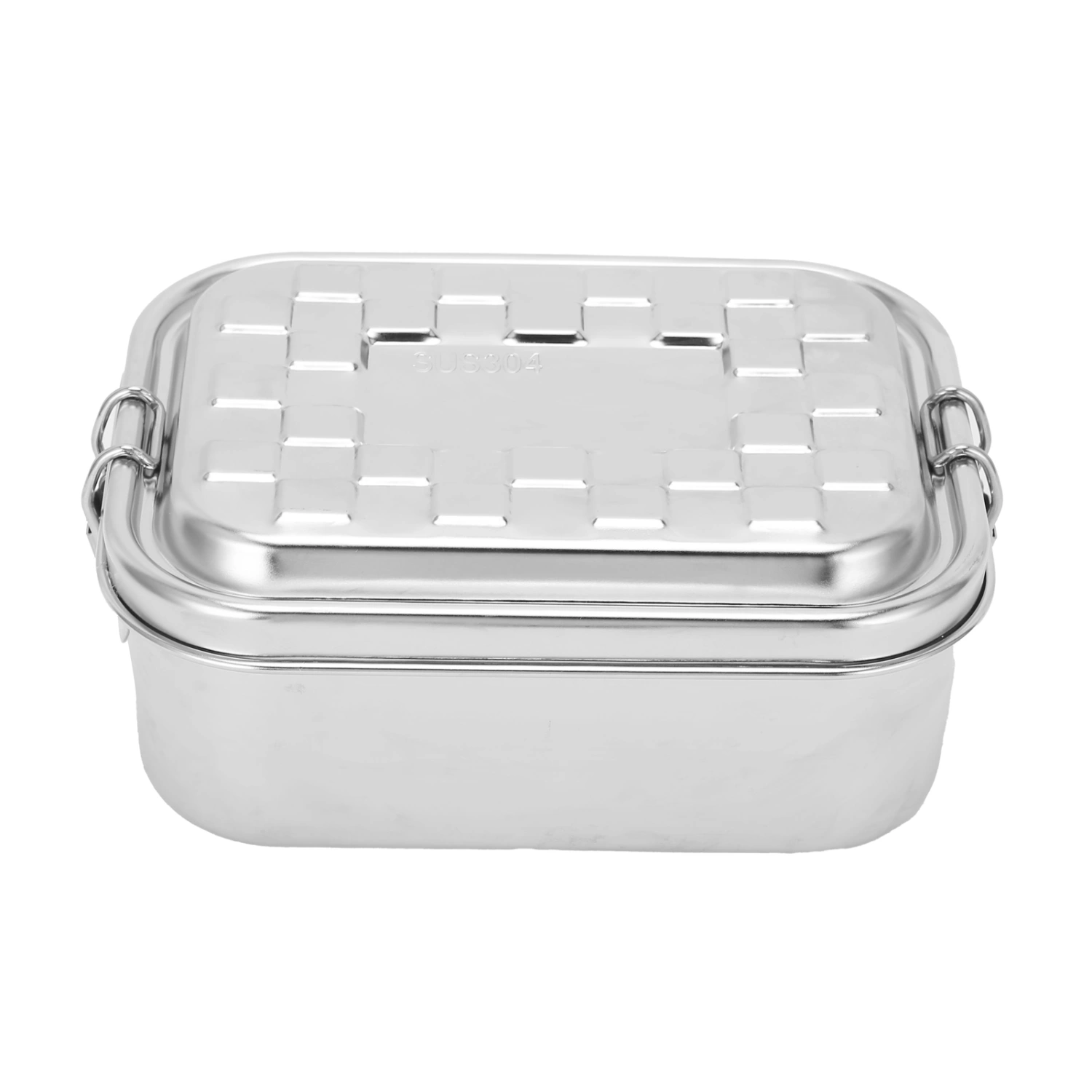 Portable Stainless Steel Lunch Box Single Layer Picnic BBQ Insulated Food Container for Canteen