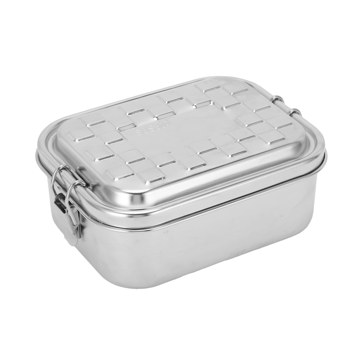Portable Stainless Steel Lunch Box Single Layer Picnic BBQ Insulated Food Container for Canteen