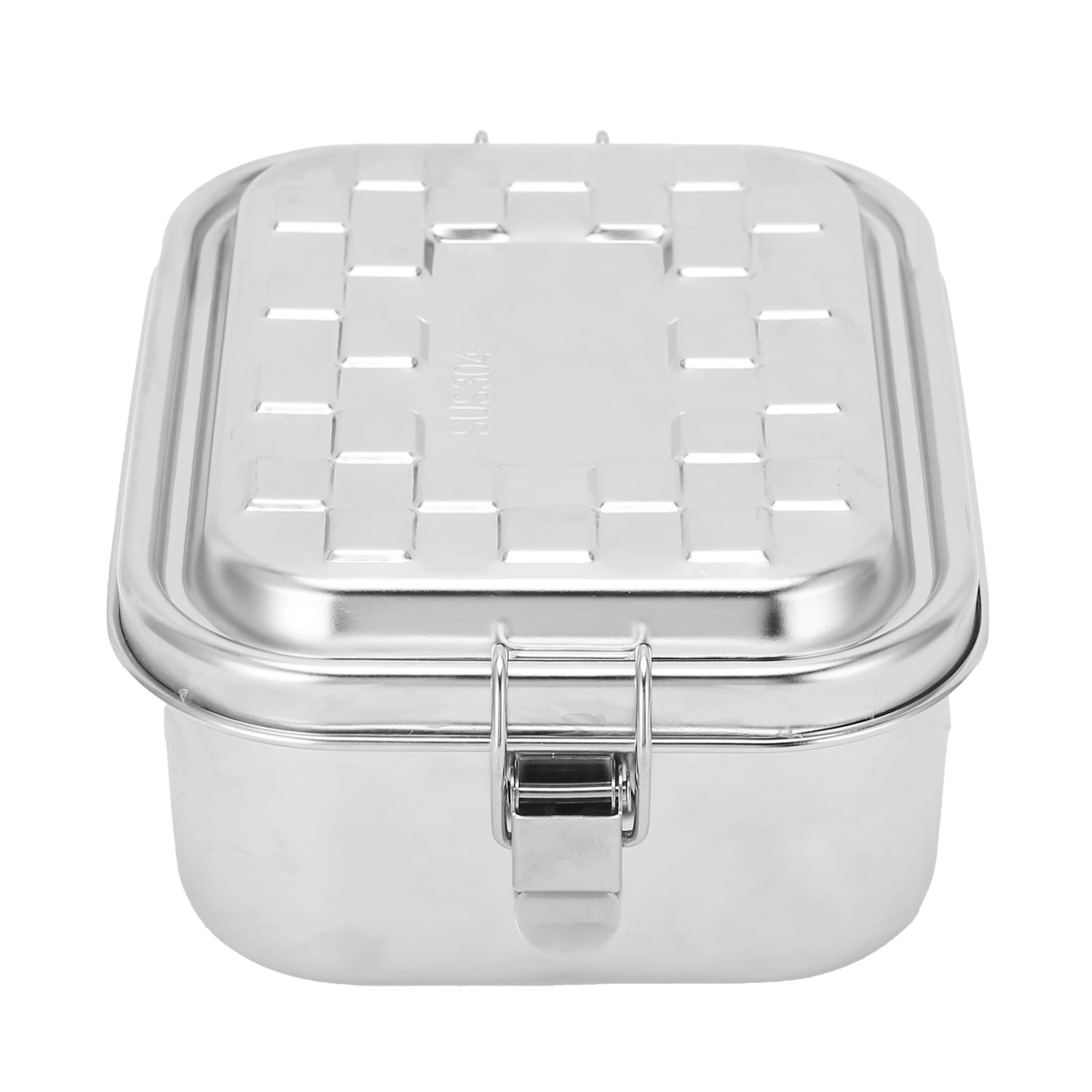 Portable Stainless Steel Lunch Box Single Layer Picnic BBQ Insulated Food Container for Canteen