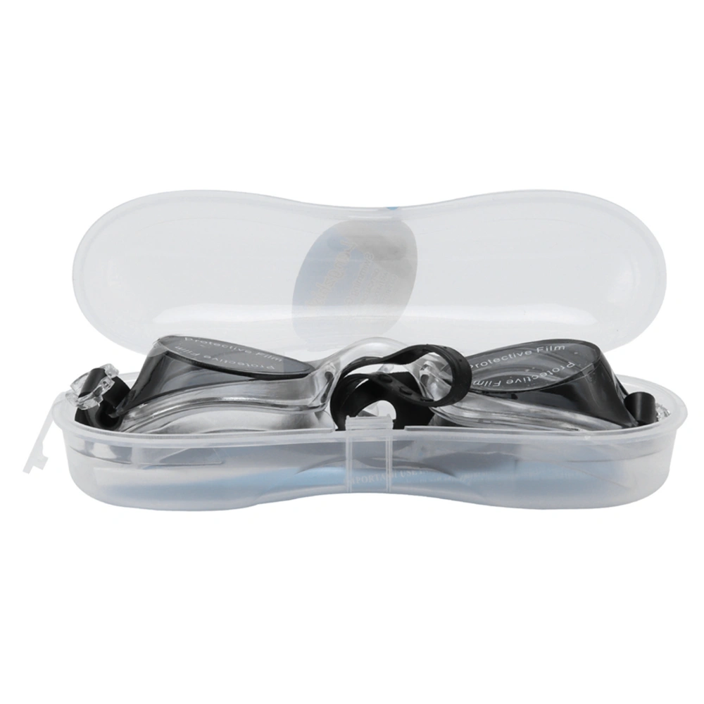 Swimming Goggles Soft Silicone Gasket Swimming Goggles Waterproof and Antifog with Glasses Case Earplugs