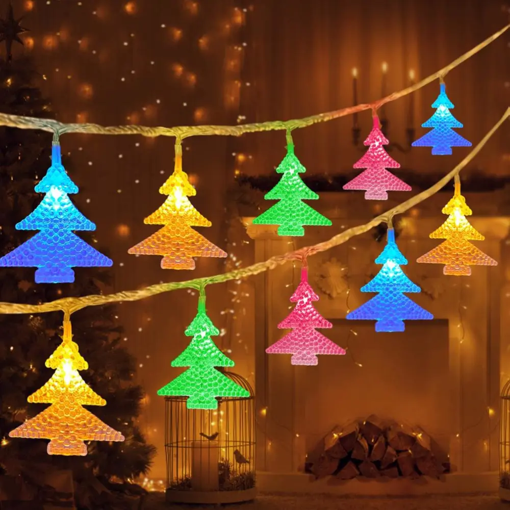 Colorful Fairy Lights 6 m 40 Led Christmas Tree String Lights Battery Operated Decorative Fairy Lights Home Party Window Decor