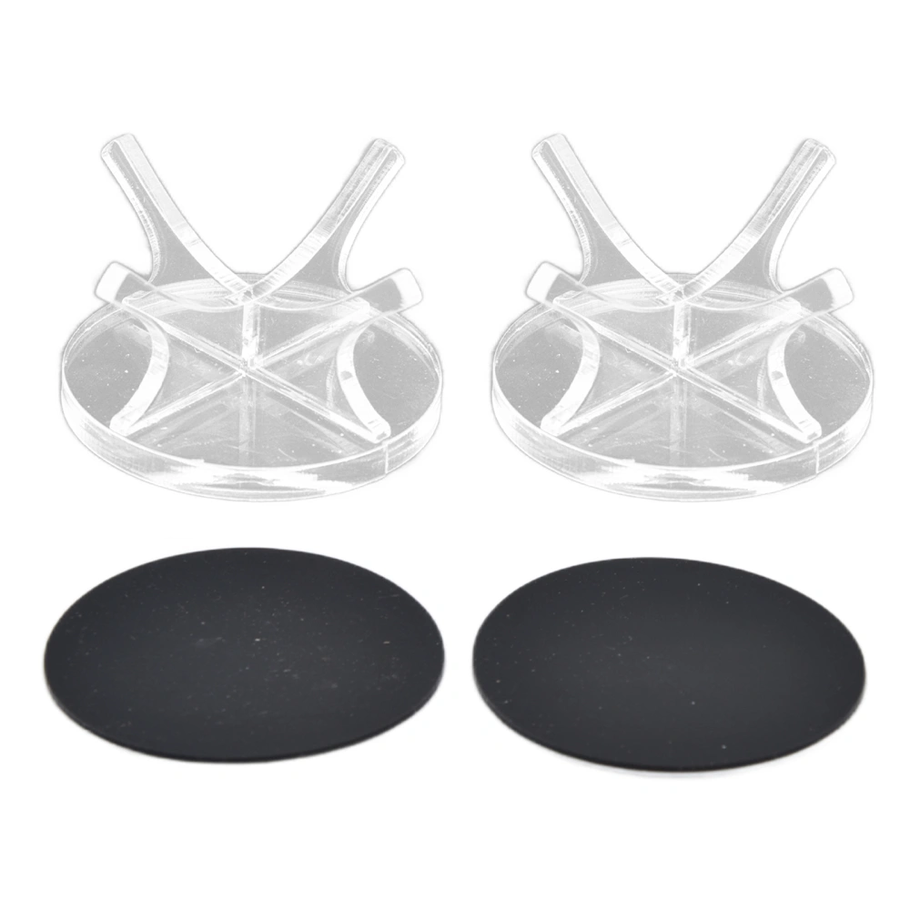 2Pcs Golf Ball Rack High Stability Strong Firmness Simple Baseball Display StandTransparent 2 Pieces