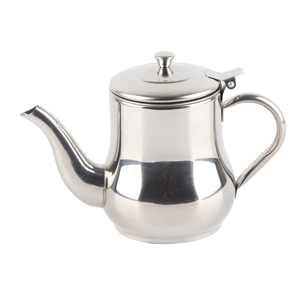 Stainless Steel Tea Pot with Filter Rust Proof Durable Oil Strainer Pot for Hotels Restaurants Homes 500mlNatural Color