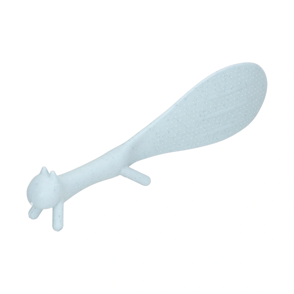 Rice Spoon Lovely Squirrels Shape Standing NonStick Rice Spoon Kitchenware for Home Kitchen(Green )