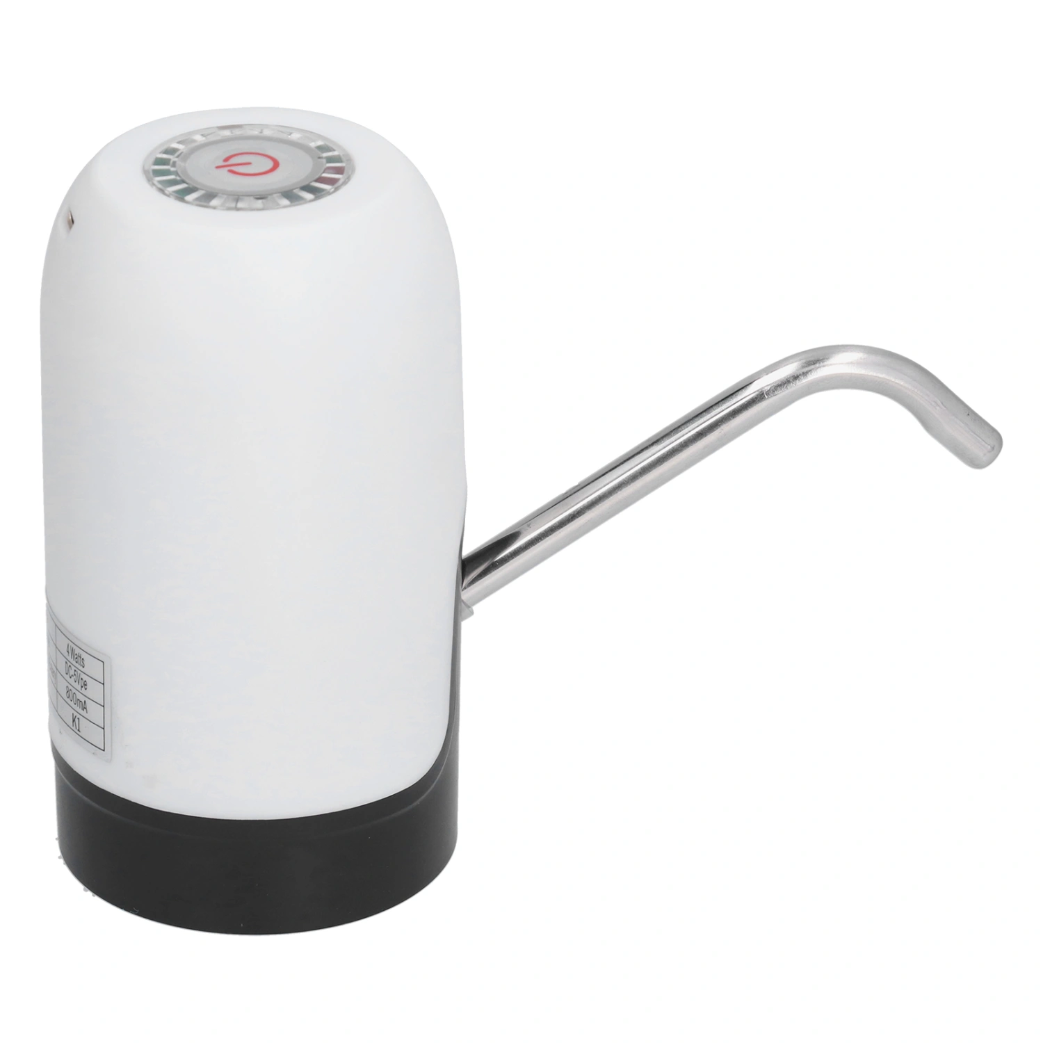 Intelligent Water Bottle Dispenser Portable USB Charging Electric Drinking Water Pump Set White