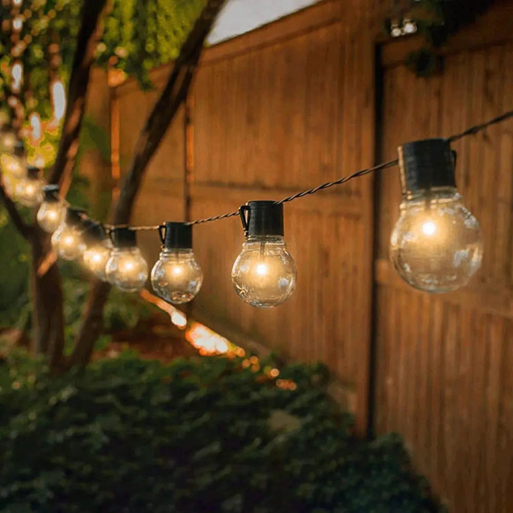 Solar Fairy Lights Outdoor Solar Bulbs String Lights 8 Modes IP44 Waterproof Solar Powered Fairy Lights for Party Garden Yard Balcony