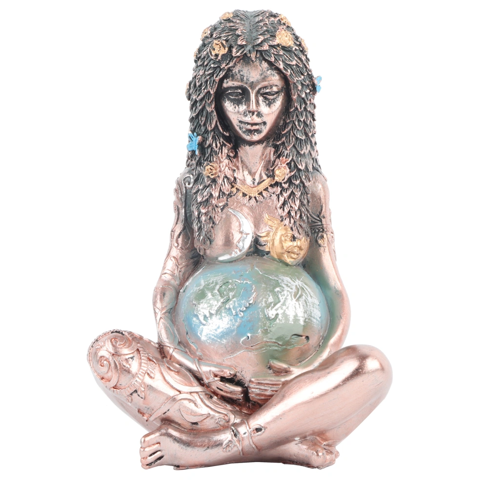 Resin Mother Earth Statue Figurine Garden Ornament Goddess Statue Home Outdoor Decoration