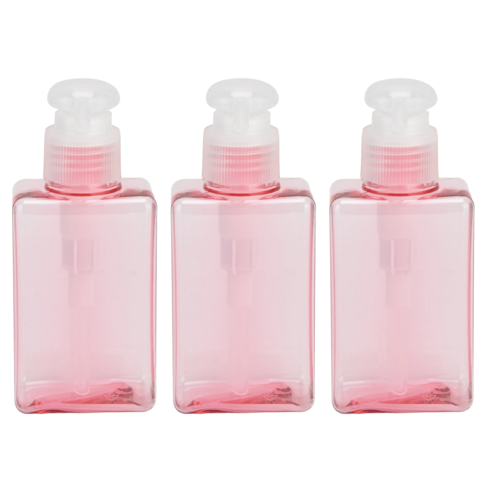 3PCS 100ml Refillable Plastic Empty Pump Bottle Lotion Soap Dispenser Liquid Container for Shampoo Body Wash