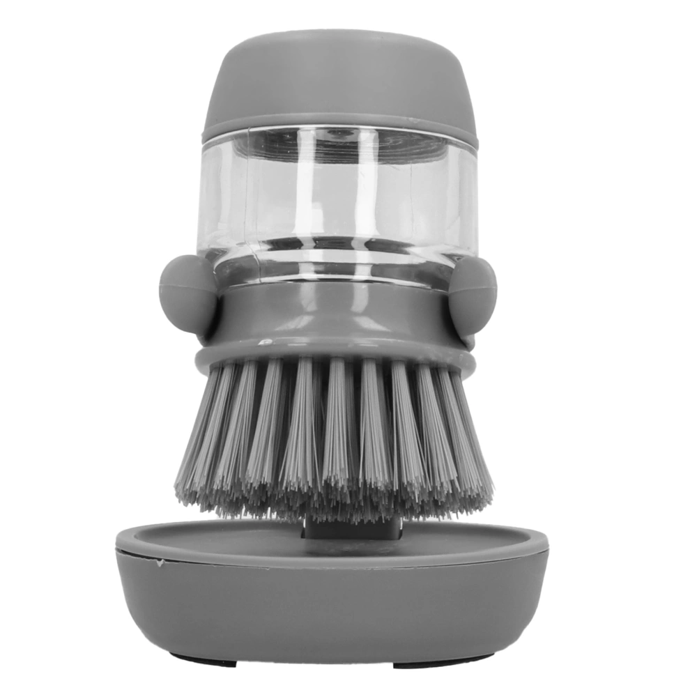 Automatically Add Liquid Dishwashing Brush Non Oily Cleaning Brush Kitchen Cleaning Tool(Gray )