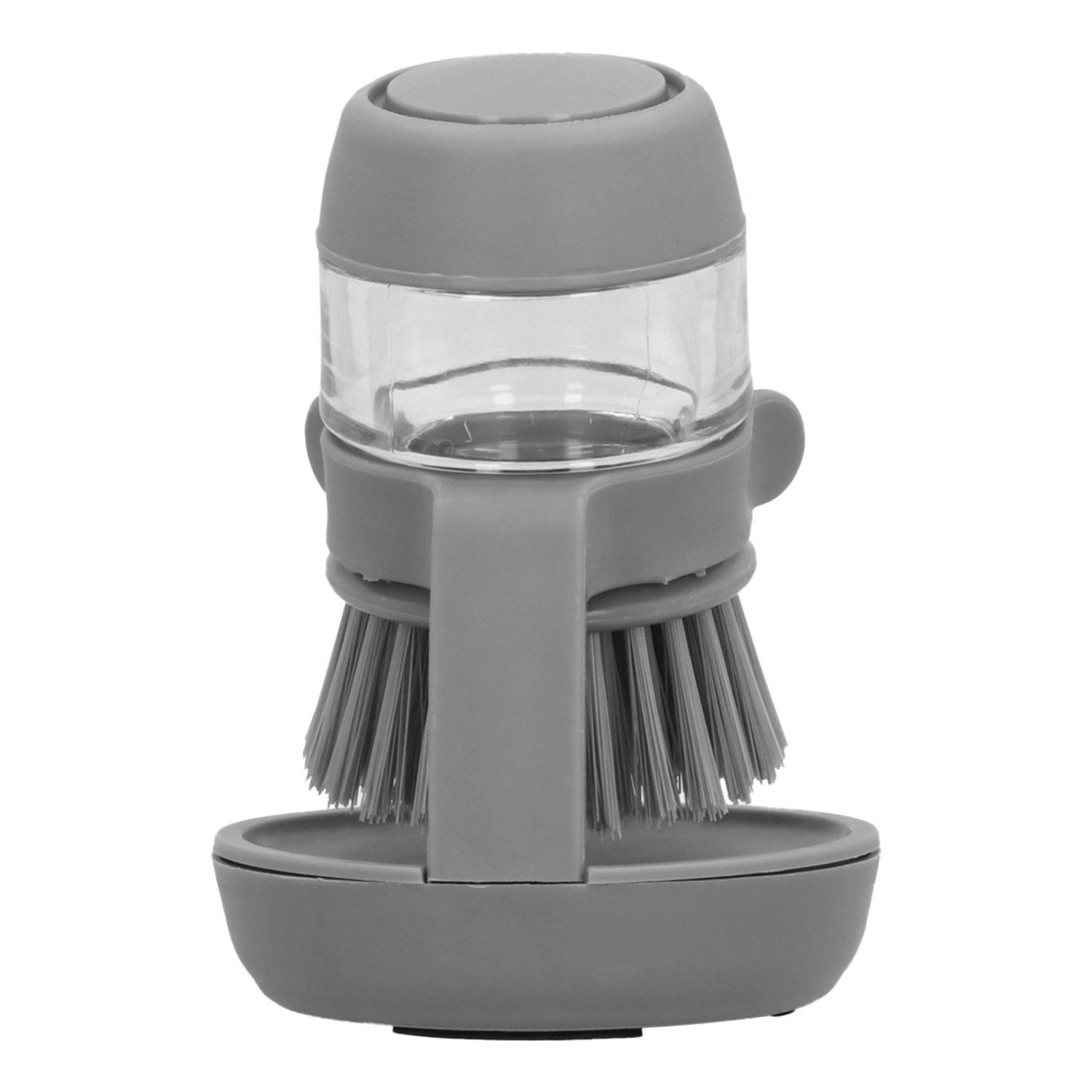 Automatically Add Liquid Dishwashing Brush Non Oily Cleaning Brush Kitchen Cleaning Tool(Gray )