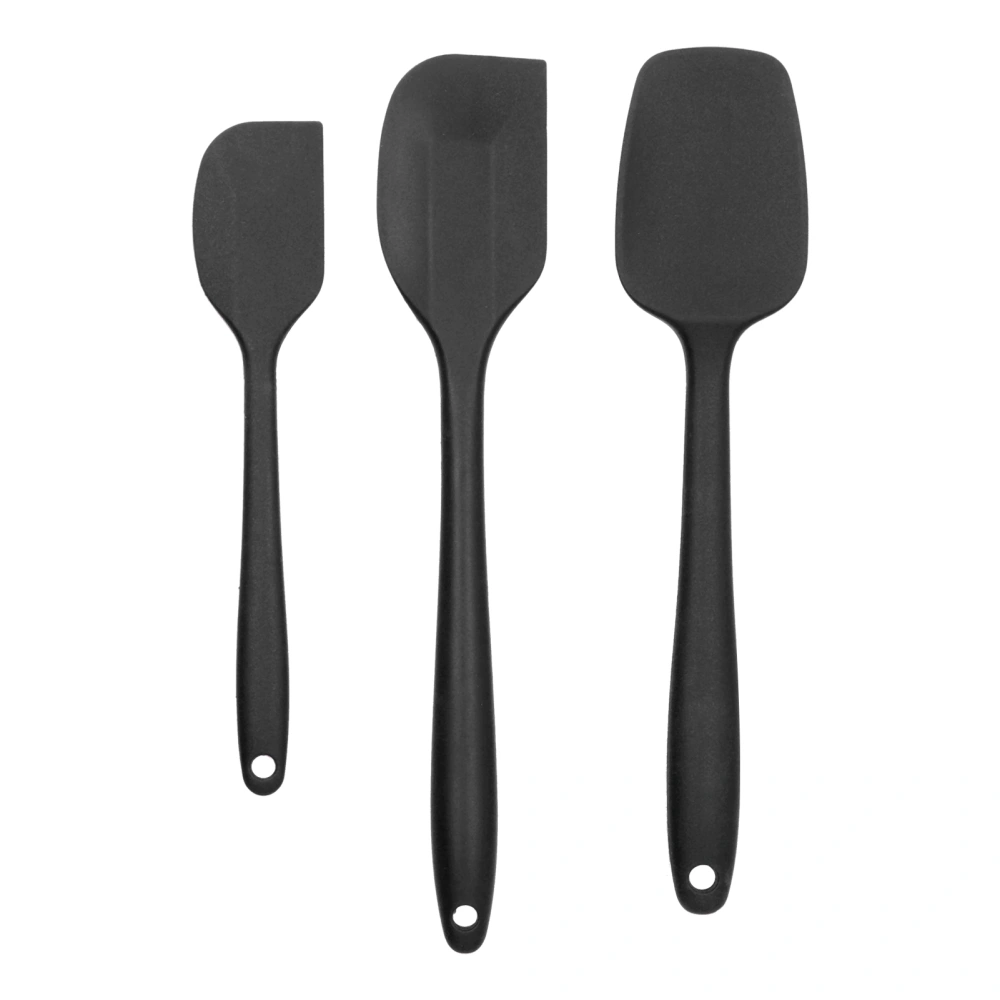 Non Stick Spatula Silicone Butter Spatula Heat Resistant Cream Baking Scraper for KitchenBlack