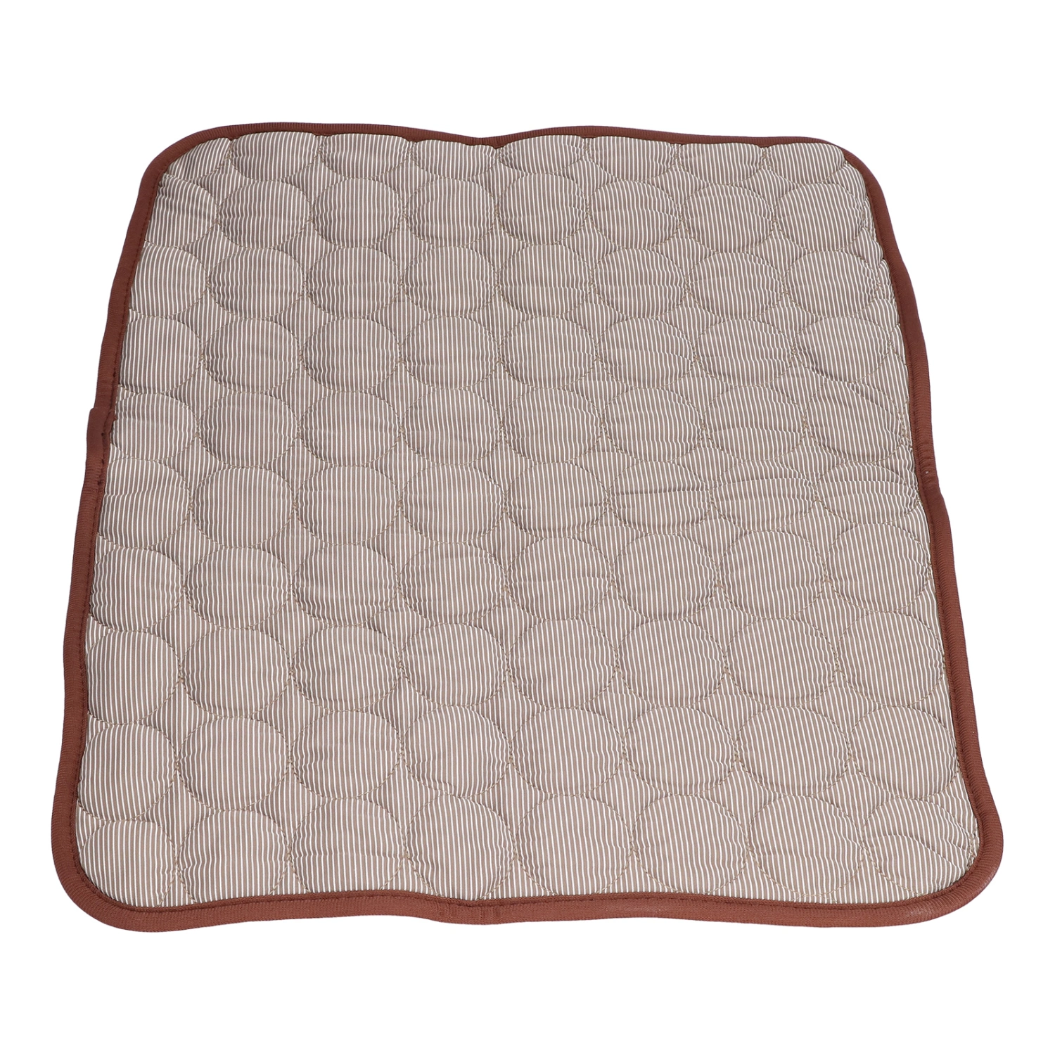 Pet Cooling Mat Breathable Foldable Pet Self Cooling Blanket Pad for Small Medium Large Dogs and CatsBrown S(50x40cm)